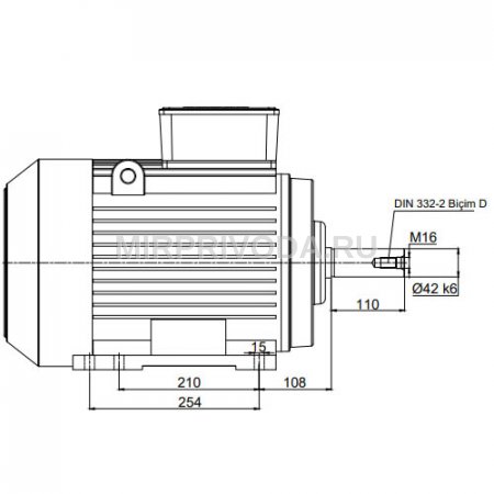 Электродвигатель трехфазный AGM2E 160 M 4a (11/1500)