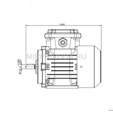 Однофазный электродвигатель M21D 71 M 4a (0.12/1500)