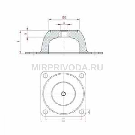 Виброопора BR 0400