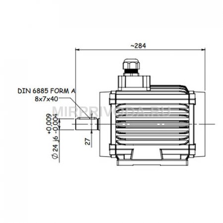 Электродвигатель дымоудаления GM2ED 90 S 4a (1.1/1500)