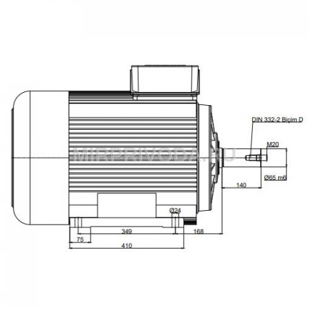 Электродвигатель трехфазный GM2E 250 M 4a (55/1500)