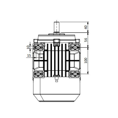Однофазный электродвигатель MK21D 90 S 4a (0.55/1500)