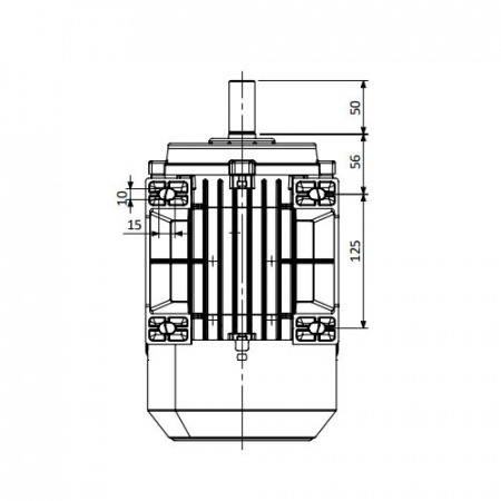 Однофазный электродвигатель MK21D 90 L 2e (2.2/3000)