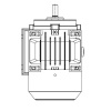 Однофазный электродвигатель M21D 71 M 4d (0.37/1500)