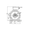 Электродвигатель трехфазный GMM 355 L 8d (250/750)