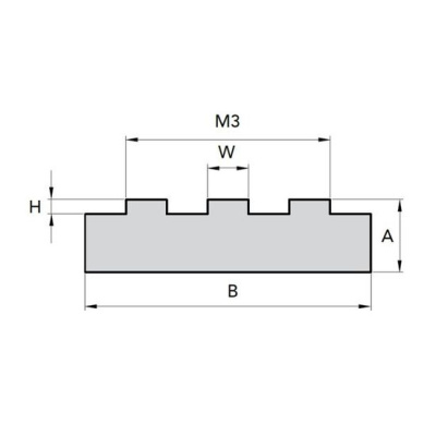 Направляющие для цепи GC-T3-15 20X60