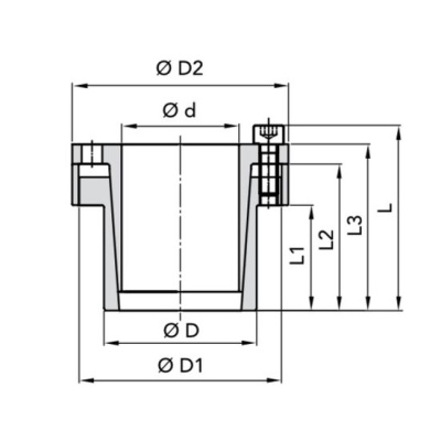 RCK 80 100X125 Муфта