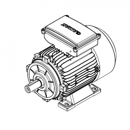 Однофазный электродвигатель MK21D 100 L 4c (3/1500)