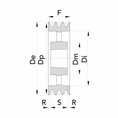 8SPB-630 TB4545 Шкив
