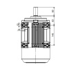 Однофазный электродвигатель MK21D 100 L 4c (3/1500)