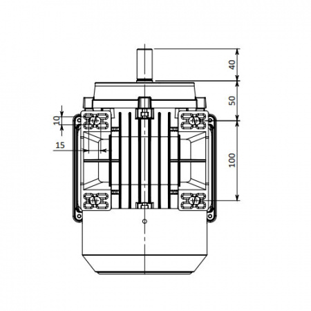 Однофазный электродвигатель MS21D 80 M 4c (0.75/1500)