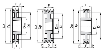 6SPC-236 TB3535 Шкив