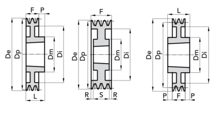 6SPC-236 TB3535 Шкив