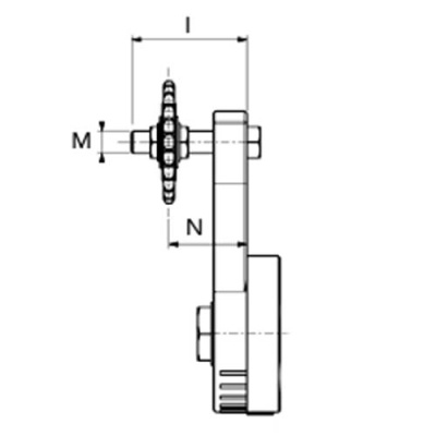 Натяжитель для однорядной цепи TR1-5/8