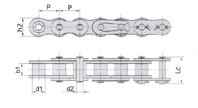 Звено переходное 16B-1 SS (нержавеющая сталь)