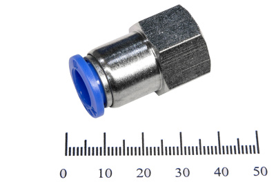 Пневмофитинг цанговый прямой с внутренней резьбой PCF 10-03 (R3/8")