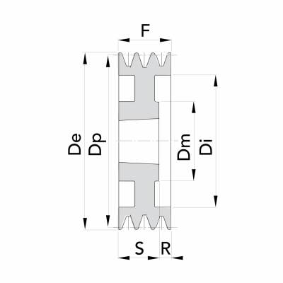 3SPB-224 TB2517 Шкив