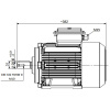 Однофазный электродвигатель MK21D 100 L 4c (3/1500)