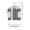 Однофазный электродвигатель MK21D 100 L 4b (2.2/1500)
