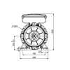 Однофазный электродвигатель MK21D 100 L 4a (1.8/1500)