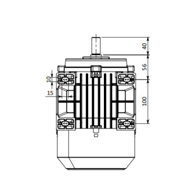 Однофазный электродвигатель MK21D 90 S 4b (0.75/1500)