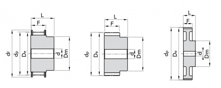 XL 037 Z=34 Шкив зубчатый