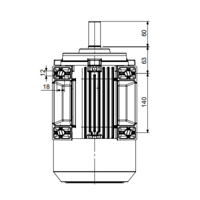 Однофазный электродвигатель MS21D 100 L 4b (2.2/1500)