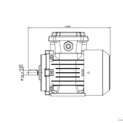 Однофазный электродвигатель M21D 71 M 4a (0.12/1500)