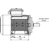 Однофазный электродвигатель MK21D 100 L 4c (3/1500)