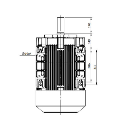 Взрывозащищенный электродвигатель GM1Exd 225 S 4 (37/1500)
