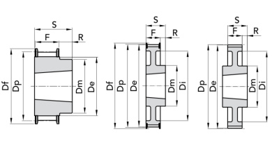 L 075 Z=27 TB1108 Шкивы зубчатые