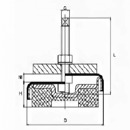 Виброопора LME 230 M24