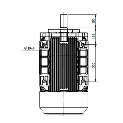 Взрывозащищенный электродвигатель GM2Exd 200 L 2a (30/3000)