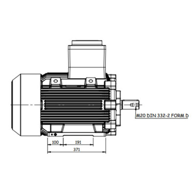 Взрывозащищенный электродвигатель GM2Exd 200 L 2a (30/3000)