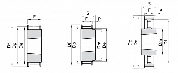 GT 8M-21-30 TB1210 Шкив зубчатый Poly Chain