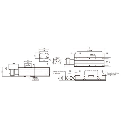 Линейный модуль YR-HGHP140F-L-3050