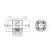 Муфта GE-T 28-38 E-E Yellow TL-GHI iron TB