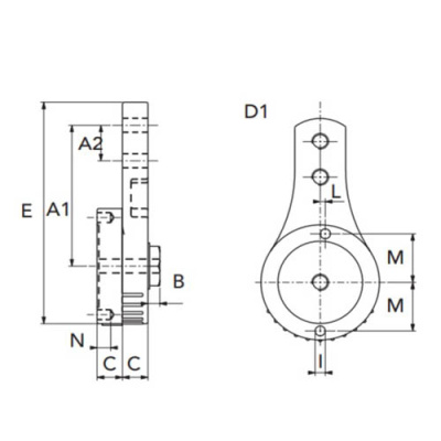 Корпус натяжителя цепи T1 10