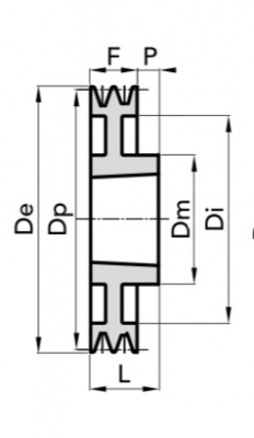 1SPA-224 TB2012 Шкив