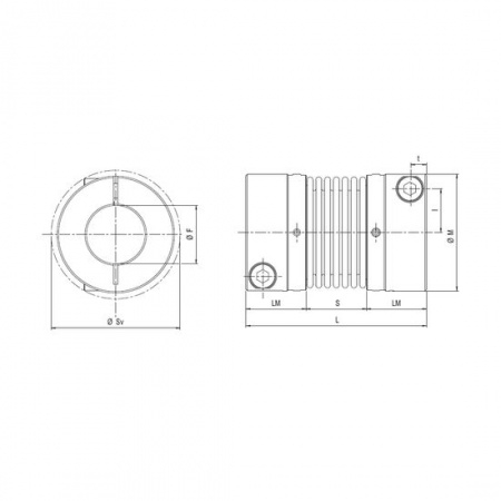 Муфта MS 65-18x18 сильфонная