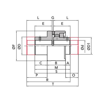 Муфта GFAS - 100 NN зубчатая