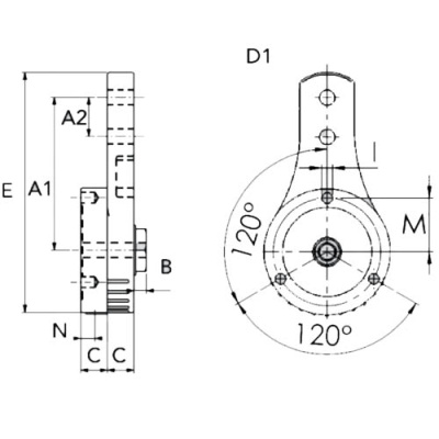 Корпус натяжителя цепи T2 12