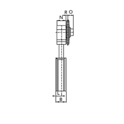 Натяжитель для двухрядной цепи  ASR1-1/2"15