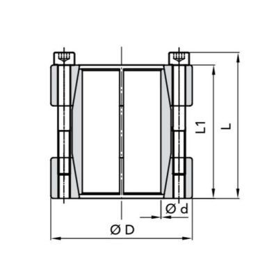 RCK 95-20X50 Муфта