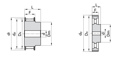 L 050 Z=96 Шкивы зубчатые