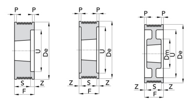 PPL D=160/8 TB2517 Шкив поликлинового ремня Micro-V