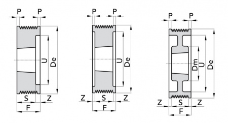 PPL D=125/8 TB2012 Шкив поликлинового ремня Micro-V