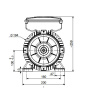 Однофазный электродвигатель MK21D 100 L 4c (3/1500)
