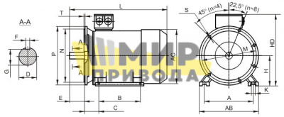 АИС 63C 2 B5/B35 (IM 2081) (0,37/3000) Электродвигатель