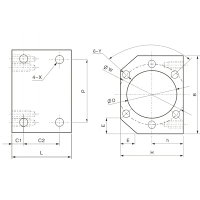 Держатель гайки DSG 40H 63